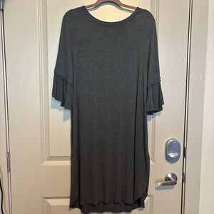 Max Studio Charcoal Midi Dress